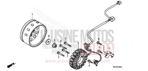 GENERATRICE (XL125V7/8) XL125V8 de 2008